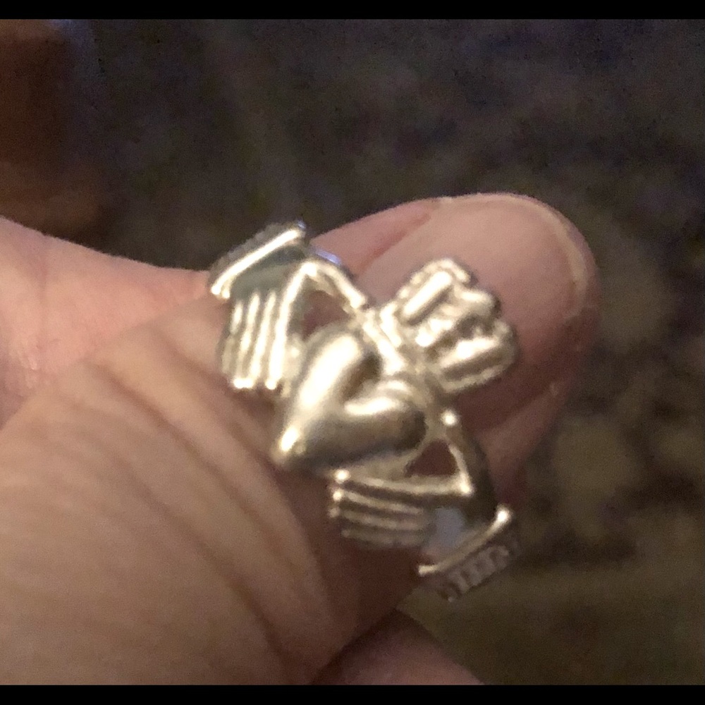 Size 11.5 sterling silver Claddagh ring
